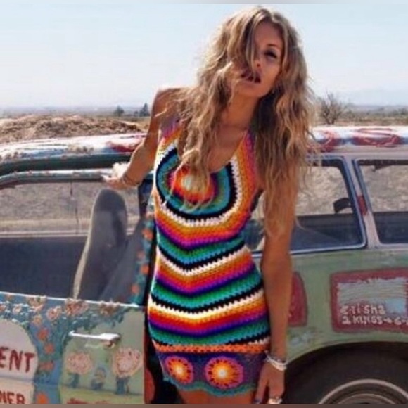 Rat and Boa Crochet Mini Dresh - Picture 2 of 3